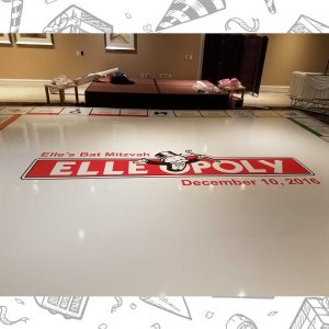 white custom dance floor wrap south florida dance floor white vinyl custom printed boca raton florida (1)