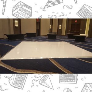 white custom dance floor wrap south florida dance floor white vinyl custom printed boca raton florida (1)