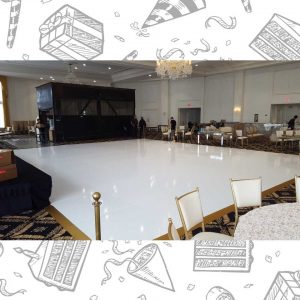 white custom dance floor wrap south florida dance floor white vinyl custom printed boca raton florida (1)