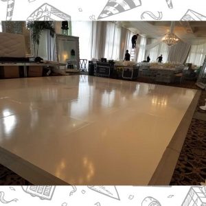 white custom dance floor wrap south florida dance floor white vinyl custom printed boca raton florida (1)