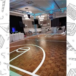 white custom dance floor wrap south florida dance floor white vinyl custom printed boca raton florida (1)