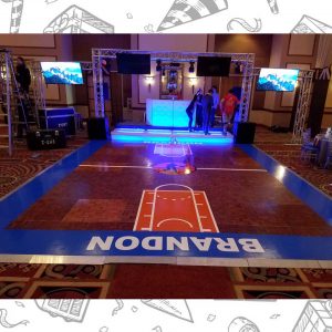 white custom dance floor wrap south florida dance floor white vinyl custom printed boca raton florida (11)