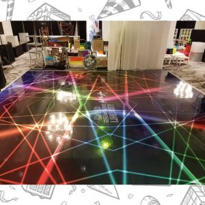 white custom dance floor wrap south florida dance floor white vinyl custom printed boca raton florida (11)