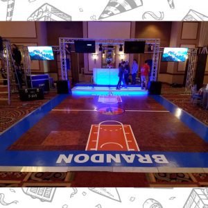 white custom dance floor wrap south florida dance floor white vinyl custom printed boca raton florida (12)