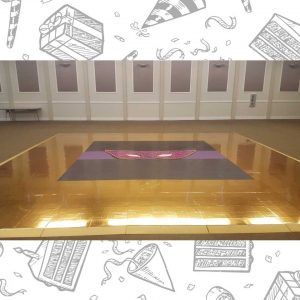 white custom dance floor wrap south florida dance floor white vinyl custom printed boca raton florida (12)