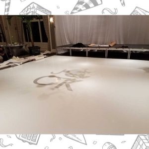 white custom dance floor wrap south florida dance floor white vinyl custom printed boca raton florida (13)