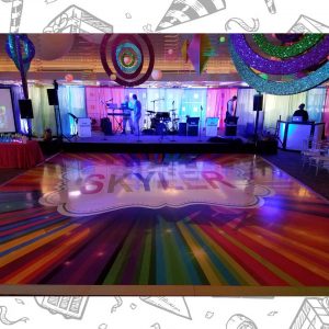 white custom dance floor wrap south florida dance floor white vinyl custom printed boca raton florida (13)