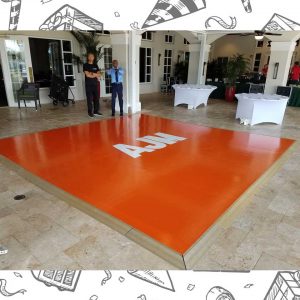 white custom dance floor wrap south florida dance floor white vinyl custom printed boca raton florida (2)