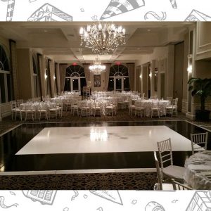 white custom dance floor wrap south florida dance floor white vinyl custom printed boca raton florida (2)