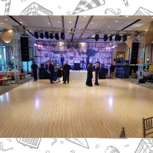 white custom dance floor wrap south florida dance floor white vinyl custom printed boca raton florida (2)