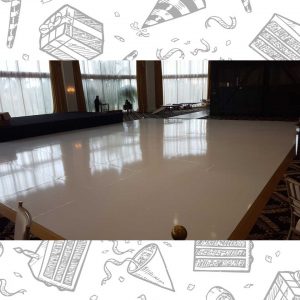 white custom dance floor wrap south florida dance floor white vinyl custom printed boca raton florida (2)