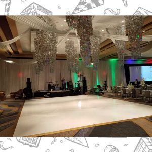 white custom dance floor wrap south florida dance floor white vinyl custom printed boca raton florida (2)