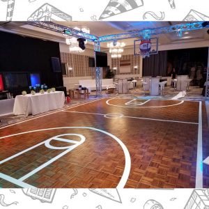 white custom dance floor wrap south florida dance floor white vinyl custom printed boca raton florida (2)