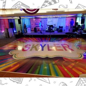 white custom dance floor wrap south florida dance floor white vinyl custom printed boca raton florida (21)