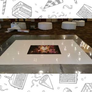 white custom dance floor wrap south florida dance floor white vinyl custom printed boca raton florida (22)