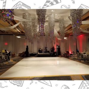 white custom dance floor wrap south florida dance floor white vinyl custom printed boca raton florida (3)