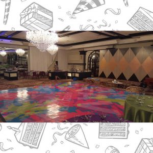 white custom dance floor wrap south florida dance floor white vinyl custom printed boca raton florida (3)