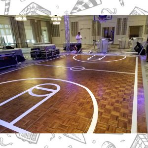 white custom dance floor wrap south florida dance floor white vinyl custom printed boca raton florida (3)