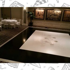 white custom dance floor wrap south florida dance floor white vinyl custom printed boca raton florida (4)