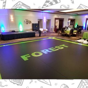 white custom dance floor wrap south florida dance floor white vinyl custom printed boca raton florida (4)