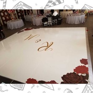 white custom dance floor wrap south florida dance floor white vinyl custom printed boca raton florida (4)