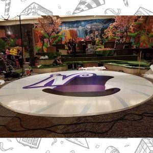 white custom dance floor wrap south florida dance floor white vinyl custom printed boca raton florida (4)