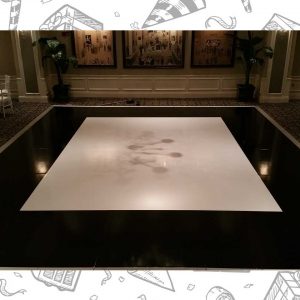 white custom dance floor wrap south florida dance floor white vinyl custom printed boca raton florida (5)