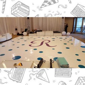 white custom dance floor wrap south florida dance floor white vinyl custom printed boca raton florida (6)