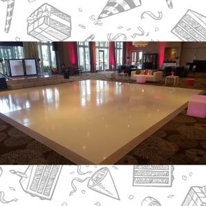 white custom dance floor wrap south florida dance floor white vinyl custom printed boca raton florida (6)