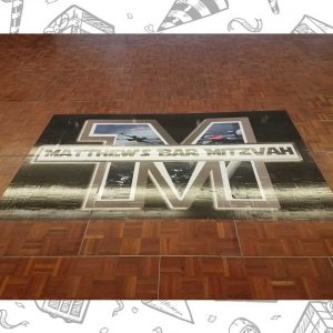 white custom dance floor wrap south florida dance floor white vinyl custom printed boca raton florida (7)