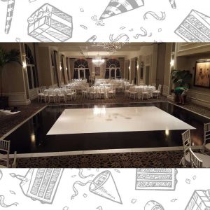 white custom dance floor wrap south florida dance floor white vinyl custom printed boca raton florida (7)