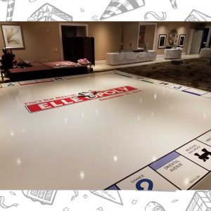 white custom dance floor wrap south florida dance floor white vinyl custom printed boca raton florida (8)