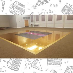 white custom dance floor wrap south florida dance floor white vinyl custom printed boca raton florida (8)