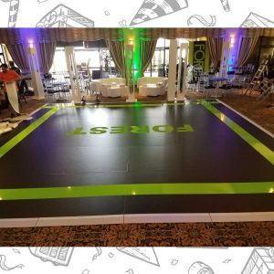 white custom dance floor wrap south florida dance floor white vinyl custom printed boca raton florida (8)